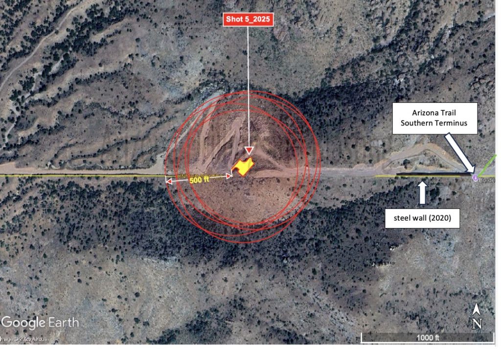 Blasting Planned Near AZT Southern Terminus
