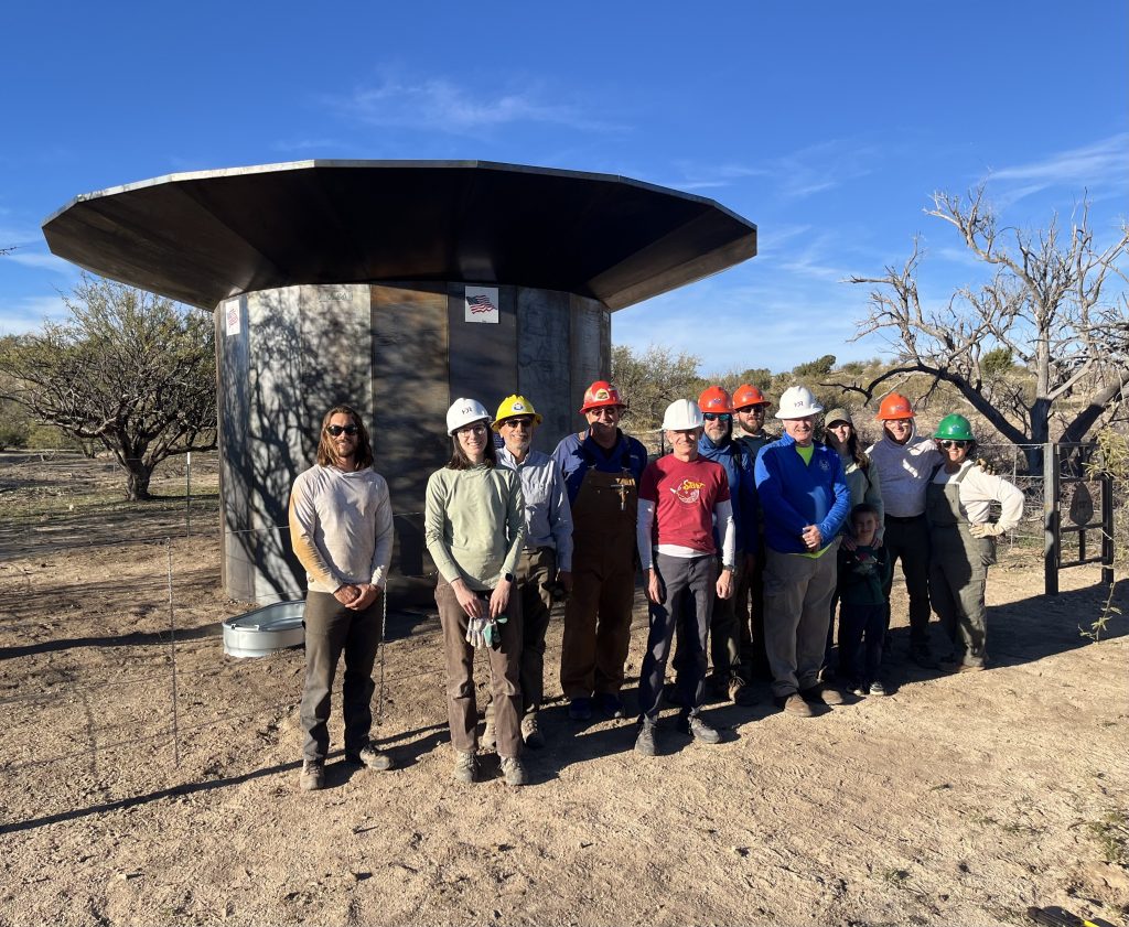 Remote Rainwater Collector Installed Near Redington Pass